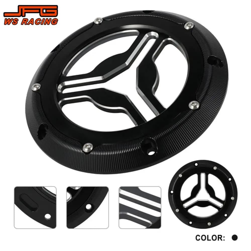 Accessori motoCoperchio disco frizione trasparente visibile per CVO Road Glide FLTRXSE Electra Glide Standard FLHT 2015-2022