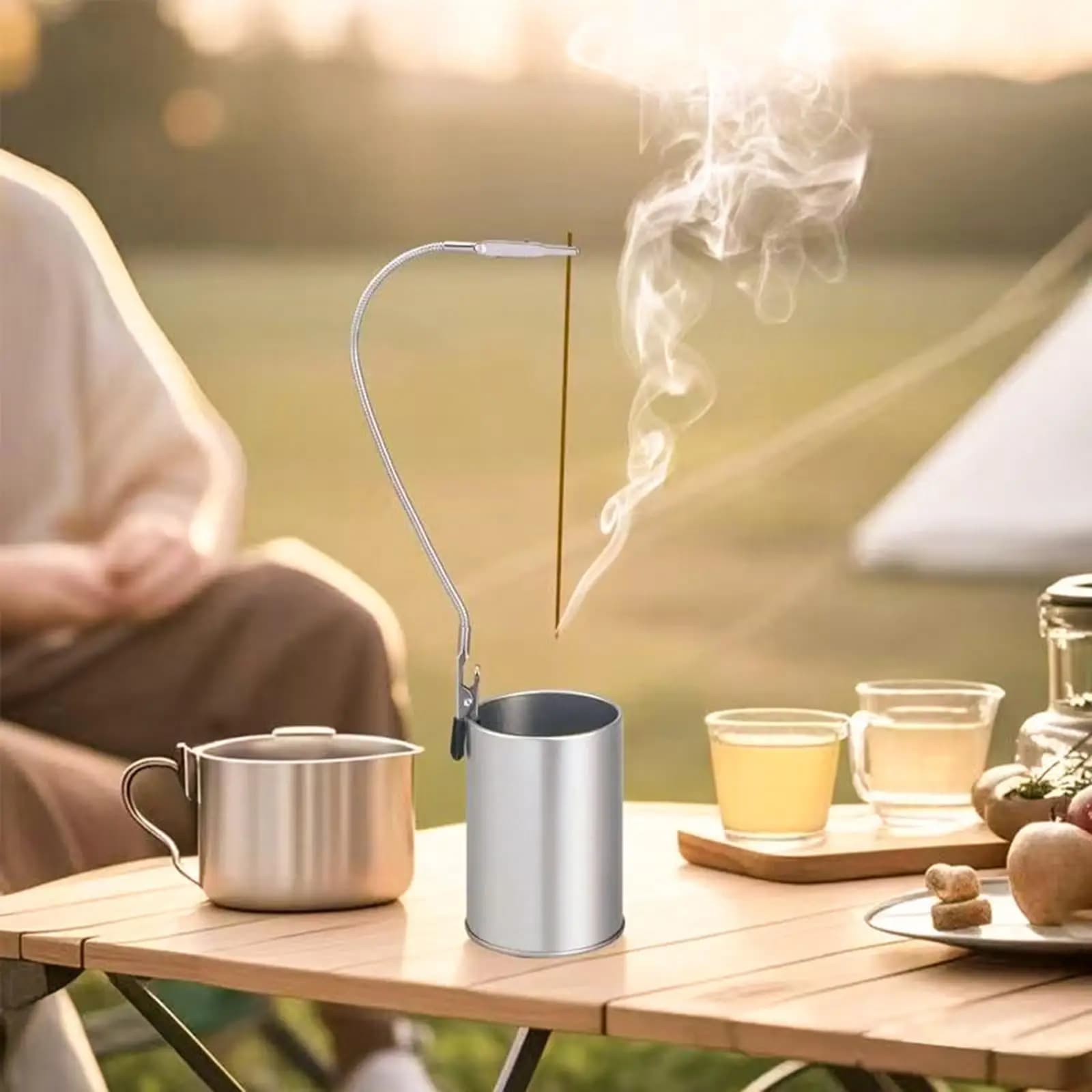 Clip a coccodrillo Porta incenso Bruciatore di incenso Supporto portatile facile da pulire