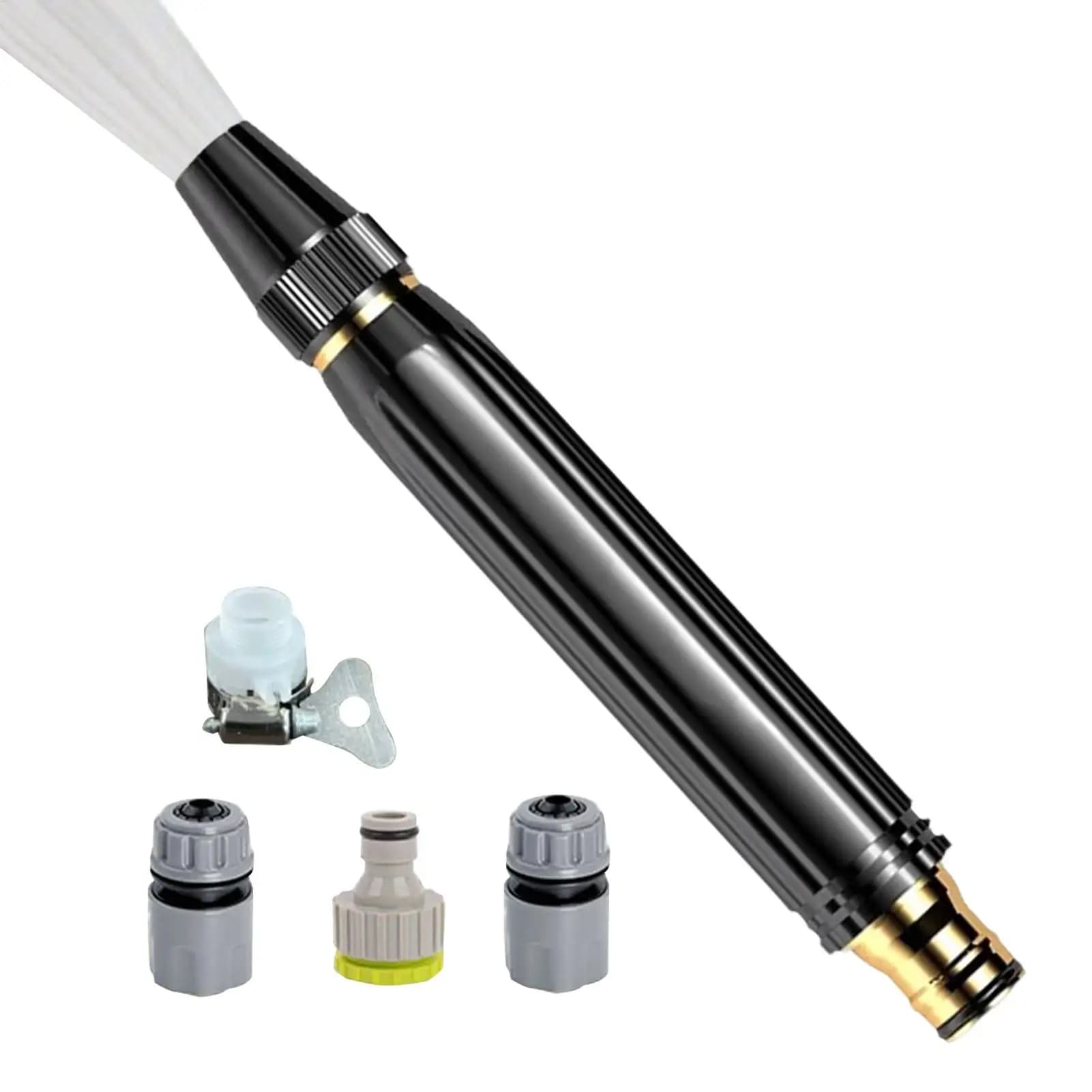 Heavy Duty Adjustable Garden Hose Nozzle, High Pressure Handheld Sprayer with Multiple Patterns, Watering Tool for Lawn & Yard