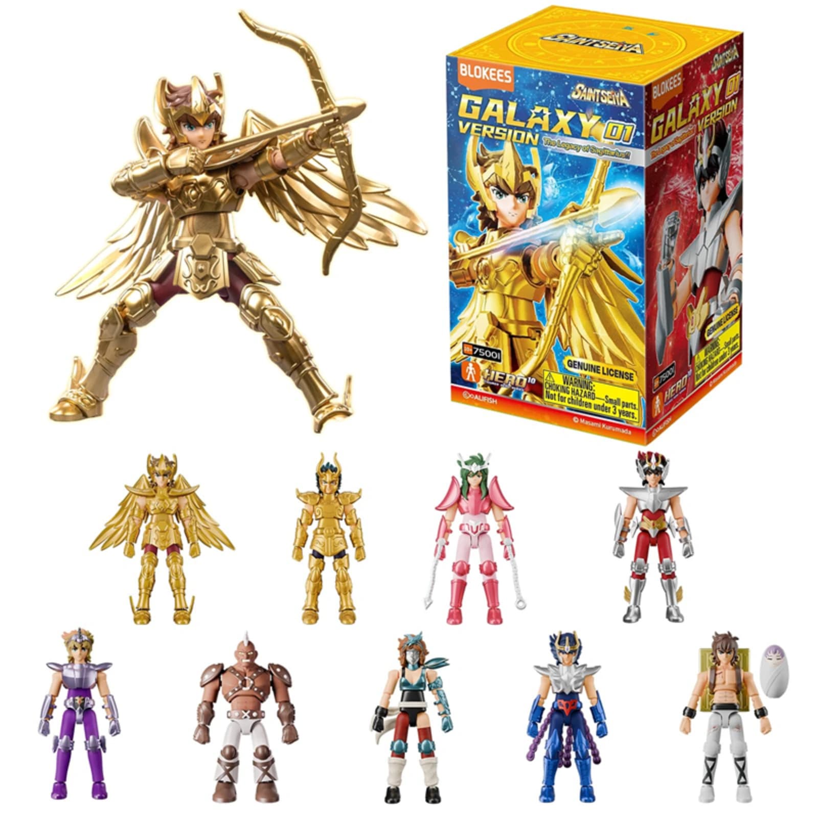 Originale Blokees Saint Seiya Aiolos Shura Sagittario Assemblaggio Giocattoli Gold Saint Assemblato Action Figure Anime Regali Di Natale