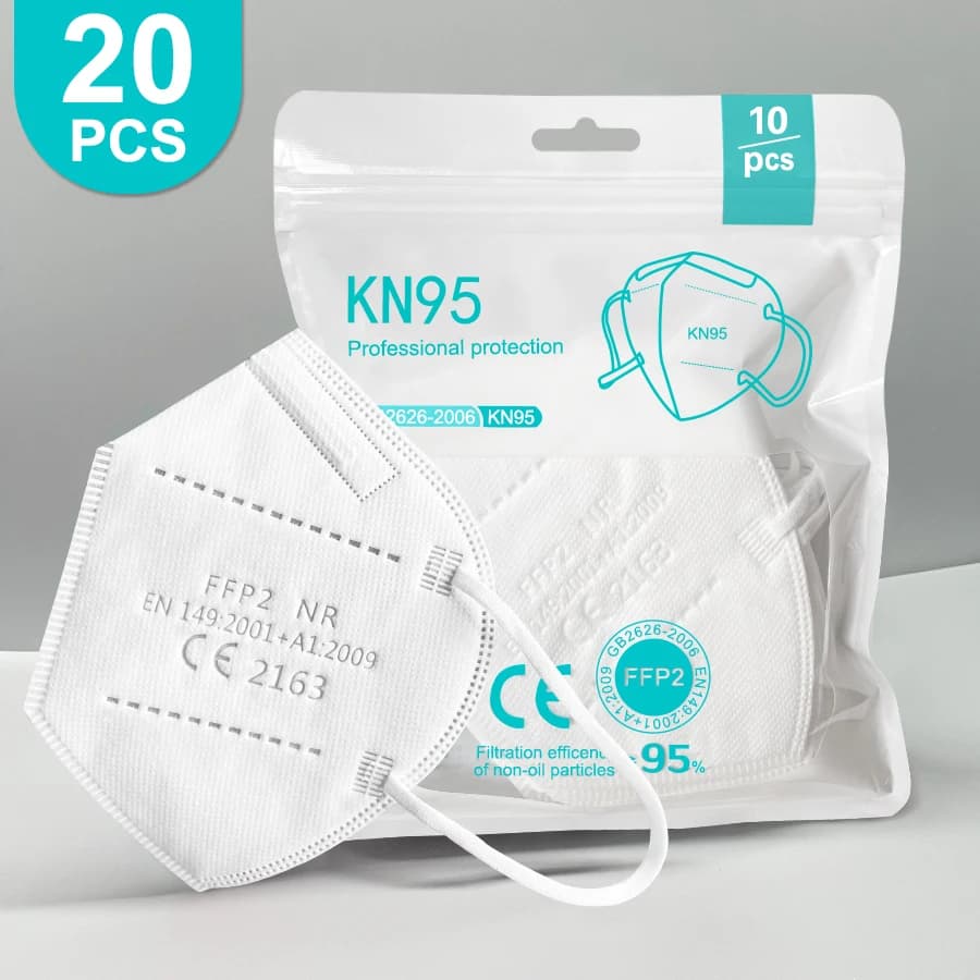 Maschere FFP2 Approvato CE KN95 mascarillas fpp2 Maschera di protezione di sicurezza a 5 strati Maschera per adulti Colore ffp2 NR Spedizione gratuita veloce