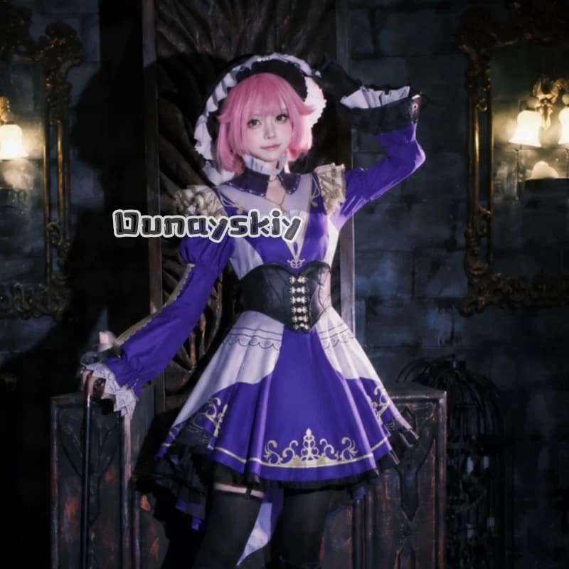 KS*2Anime Game Project Sekai Cosplay Yuke Conquer GO FORTH Idol Uniform Otori Emu Goth Lolita Purple Dress Halloween Christmas