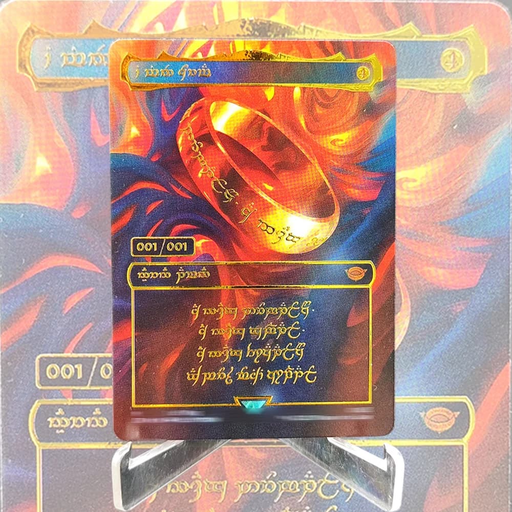Carte Proxy LTR TCG Il Singolo Anello con Stampa a Caldo Dorata, Carte da Collezione per Giochi