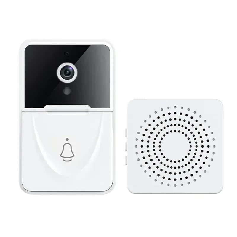 VGA Smart Campanello senza fili WiFi Telecamera HD esterna Campanello per porte Visione notturna Video citofono Monitor vocale per la casa Campanello di sicurezza per porta