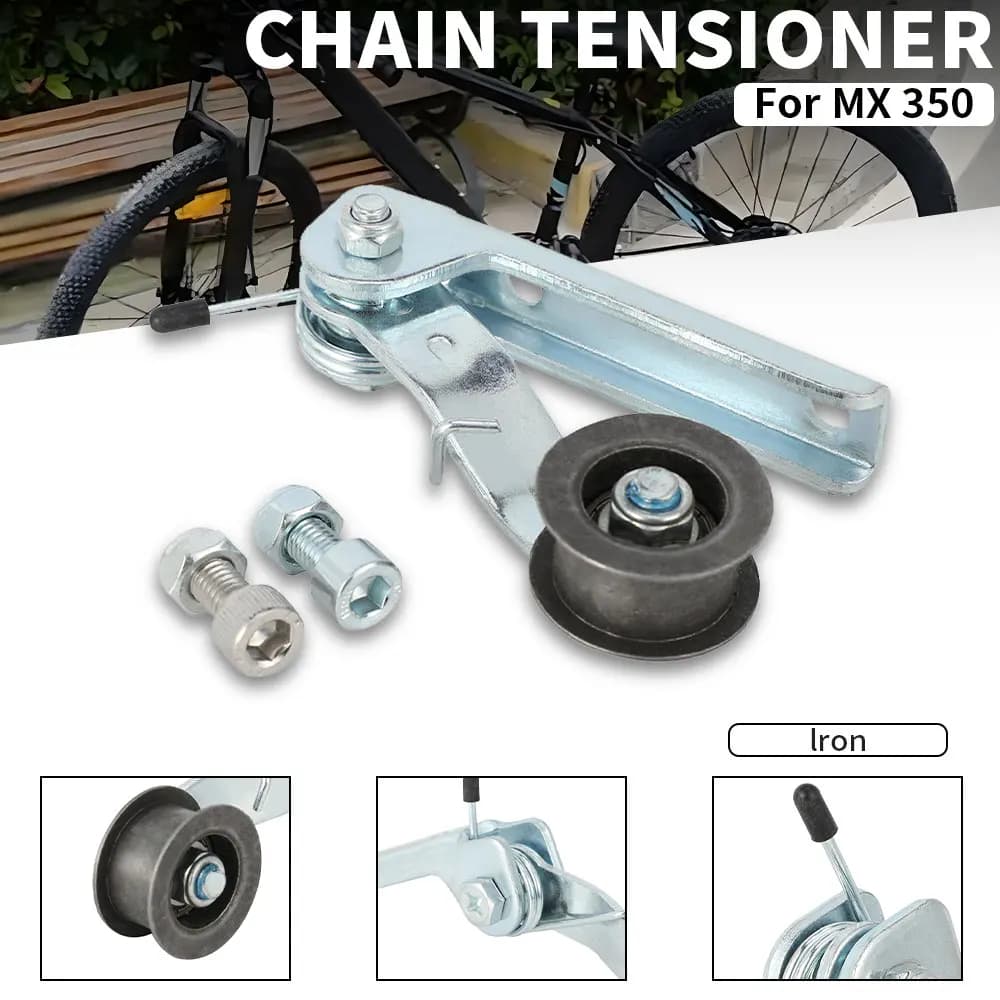 Per MX350 MX 350 Accessori Moto Kit Tenditore Catena Regolatore Catena Con Ruote Guida Puleggia Rullo Strumento Dirt Pit Bike