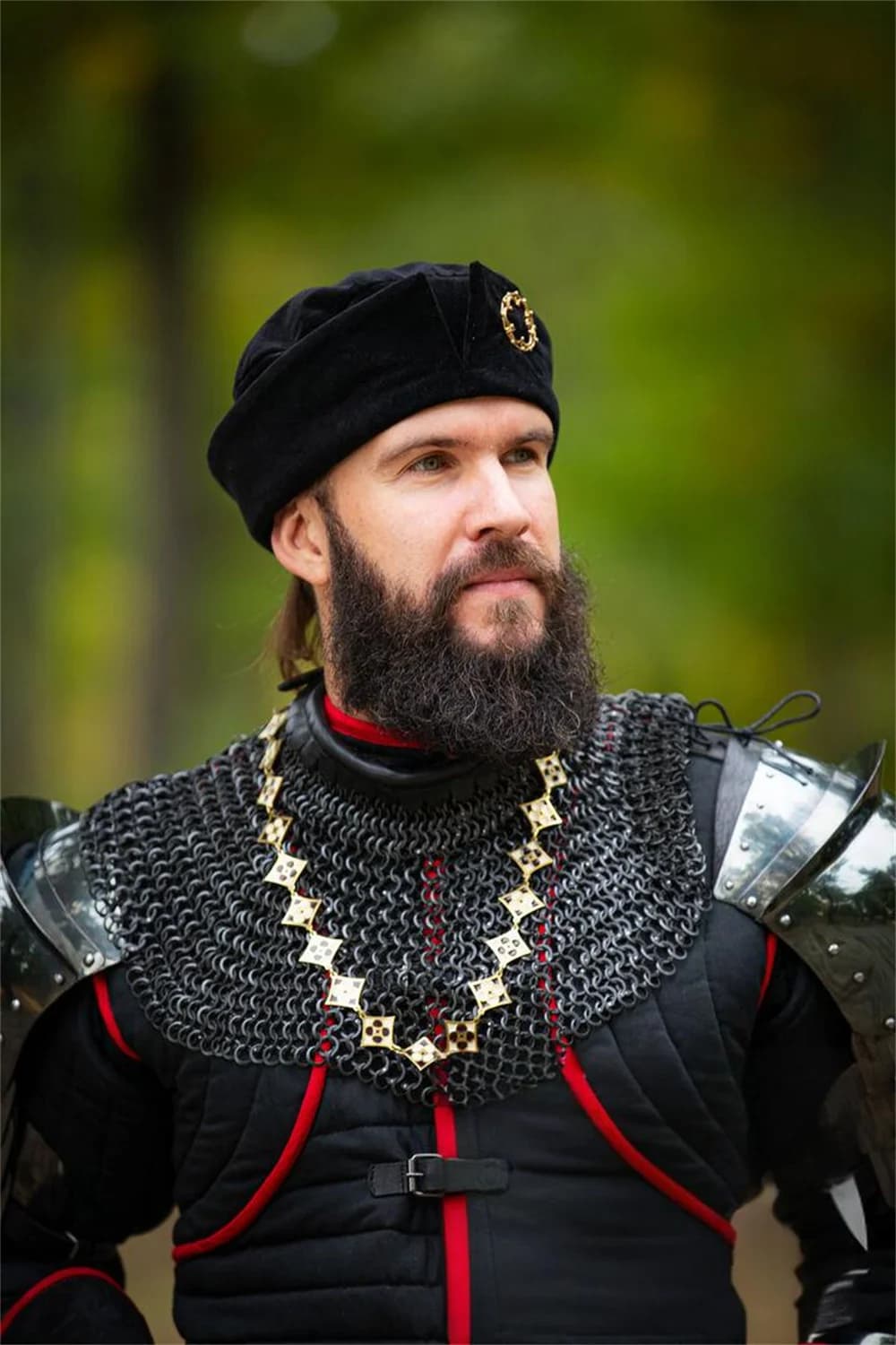 Berretto piatto Tudor medievale Velluto Costume nobile rinascimentale Tudor Principe reale Re Henry Costume Berretto Cappello berretto per il Medioevo