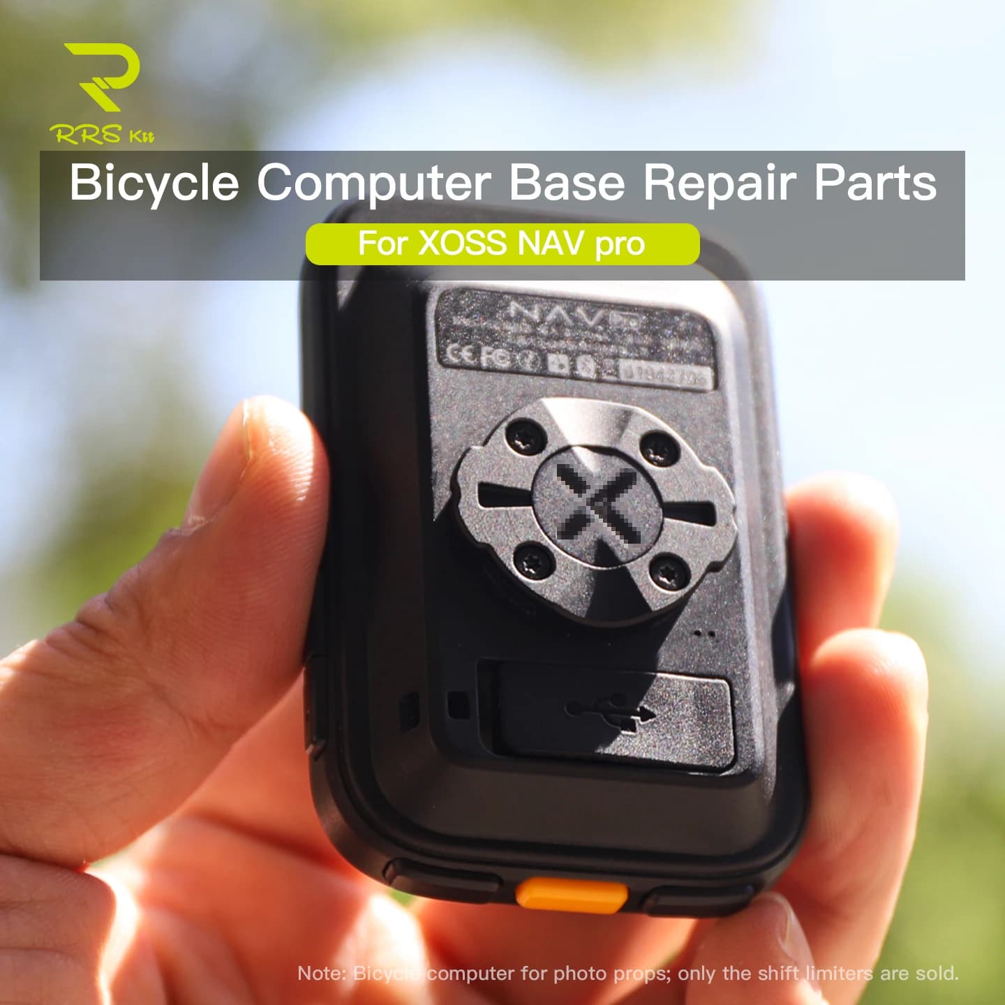 RRSKIT Aluminum Alloy Bicycle Computer Base Repair Parts Replacement Adapter Ring For XOSS NAV Pro Mount Base Accessories