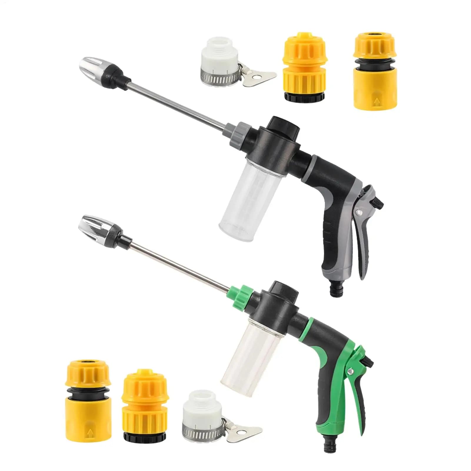 High Pressure Rotating Spray Gun with Adjustable Nozzle for Gardening, Car Wash, Patio and Terrace