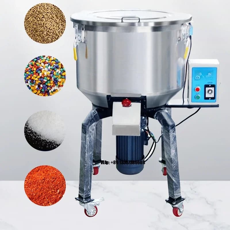 Stainless Steel Blender Recyclable Mixers Decelerating Dry Batch Gravimetric Hot Mixing Machine Vertical for Recycling