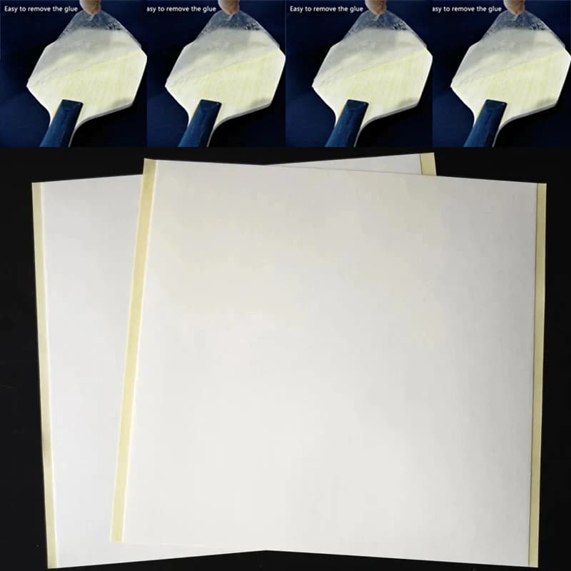Adesivo Bifacciale per Racchette da Ping Pong, Colla Semplificata per Incollaggio Racchette, Facile da Applicare per la Fissaggio delle Racchette