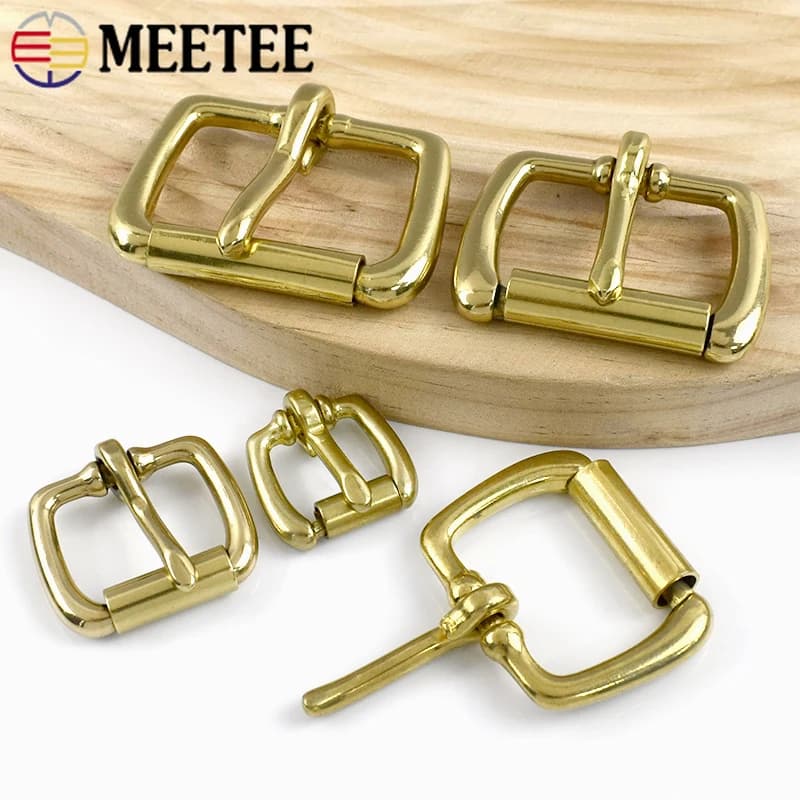 1/2/3 Pezzi Fibbie a Rullo in Ottone Massiccio da 16-38mm per Cinghie Borsa, Fibbia a Perno Singolo per Cinture, Accessori Fai da Te per Artigianato in Pelle e Tessuti