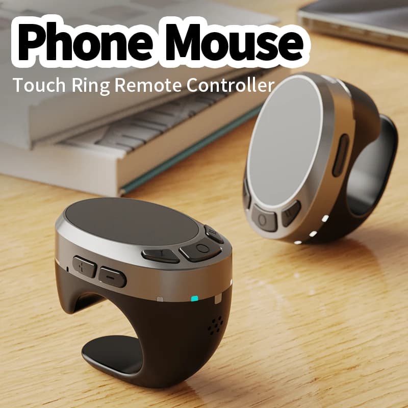 Air Mouse Touchpad Phone Bluetooth Remote Control Tablet E-book Video Lazy Selfie Artifact Ring Mouse for Camera Video Reading