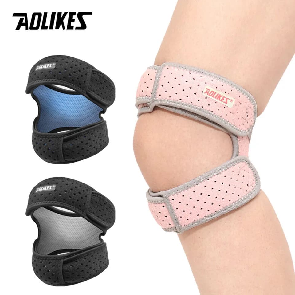 AOLIKES 1 pz cinturino di supporto tendine rotuleo - ginocchiere per uomini e donne - cinturino per ginocchio regolabile per alleviare il dolore al ginocchio per la corsa