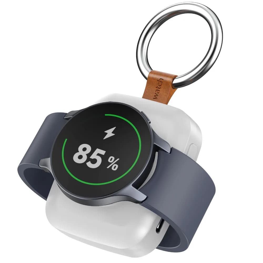 LED Indicator Wireless Charger Quick Charge Wireless Charging Power Bank Magnetic Clock Charging for Galaxy Watch 6 7 8