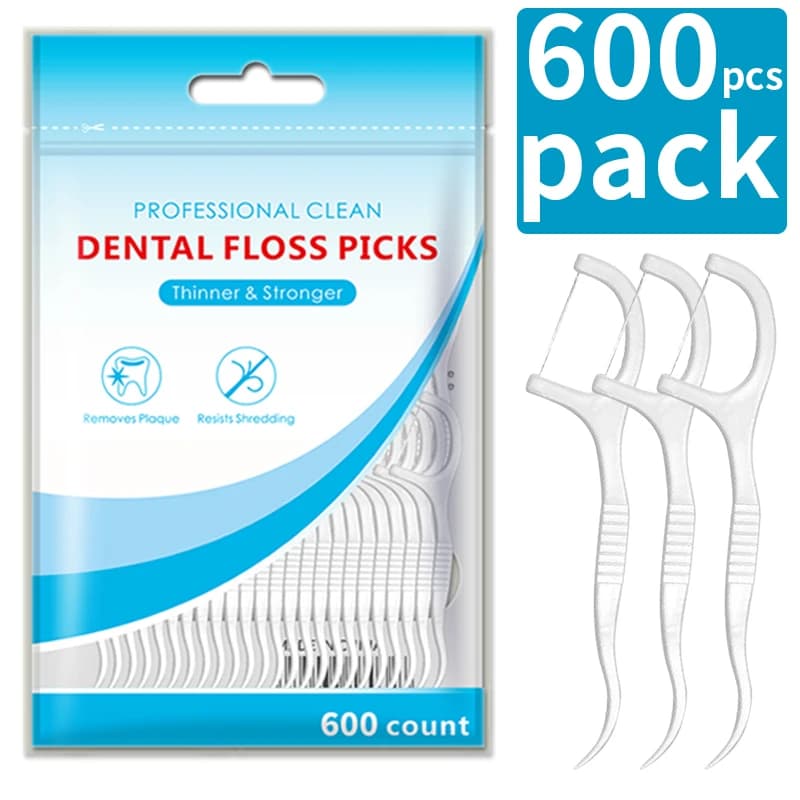 600/300/150/50 pieces ultrafine toothpick, home set, portable and disposable floss: deep cleaning for oral hygiene