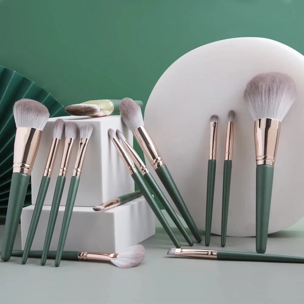 14 pcs makeup brushes set for fade big soft and soft shade brush for women's foundation cosmetic powder tools for beauty makeup