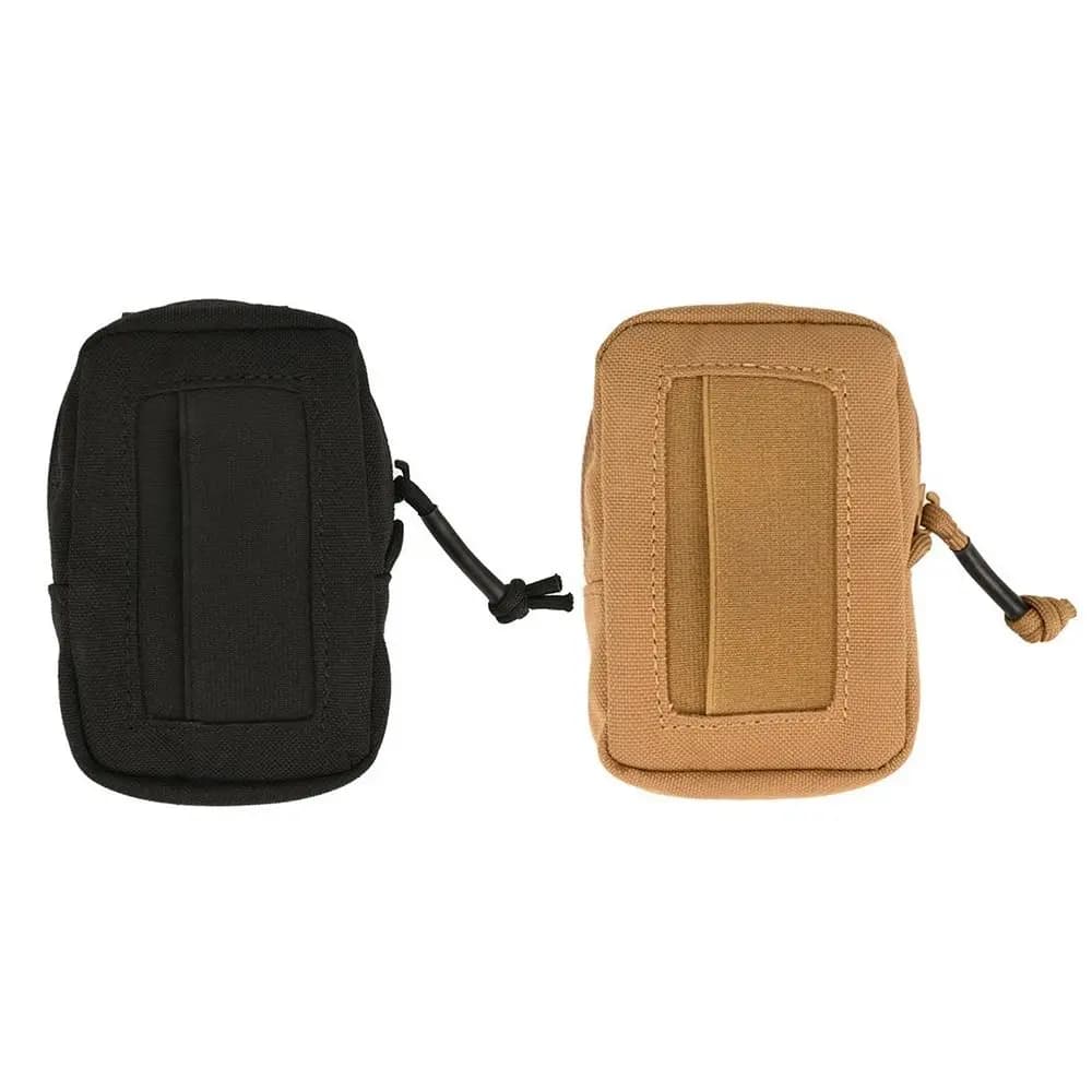 Borsa Porta Guanti in Nylon Resistente, Tinta Unita, Multifunzionale, con Sistema Molle, Portatile, per Guanti in Lattice e Monete