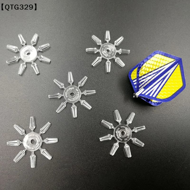 【QTG329】40pcs/Set Dart Wing Protector Alloy Darts Flight Savers Darts White Black Tail Tip Accessories[T]【WQ】