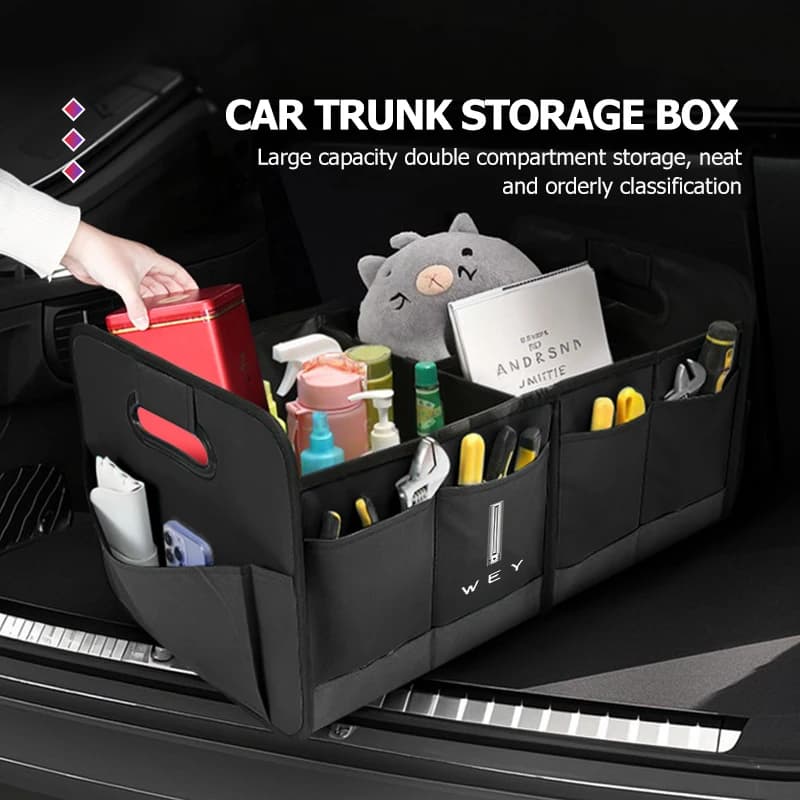 Car Trunk Storage Organizer Collapsible Toy Food Cargo Container For WEY TANK 300 Mud Flaps Splash Guard Mudguards