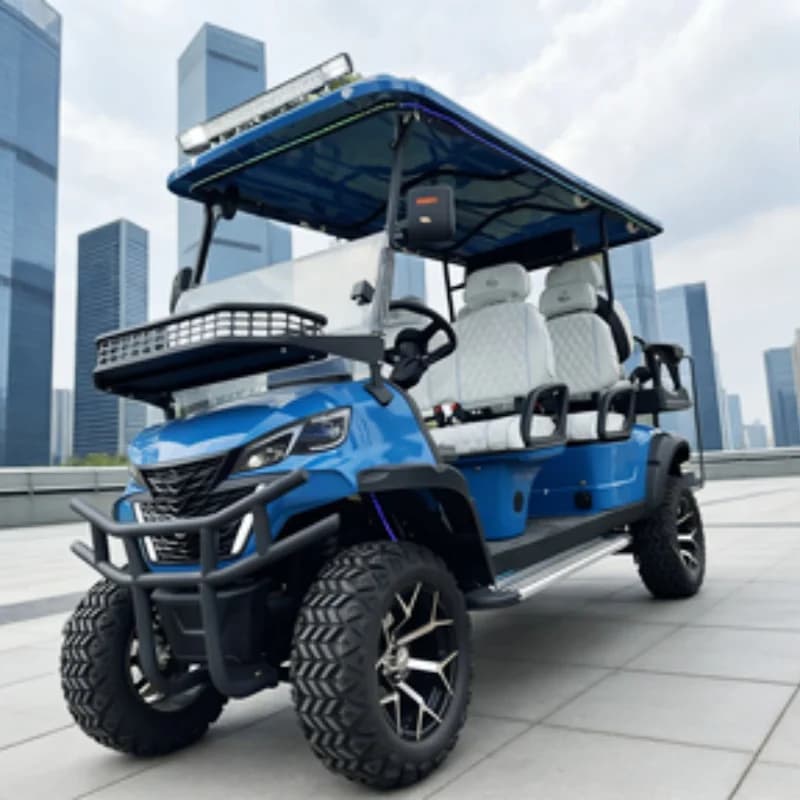 2026 CE 60V Batteria Al Litio Pannello Solare 4 + 2 6 Posti Club Turistico Carrello Da Golf Elettrico 5KW/4KW Motore OEM scooter da caccia