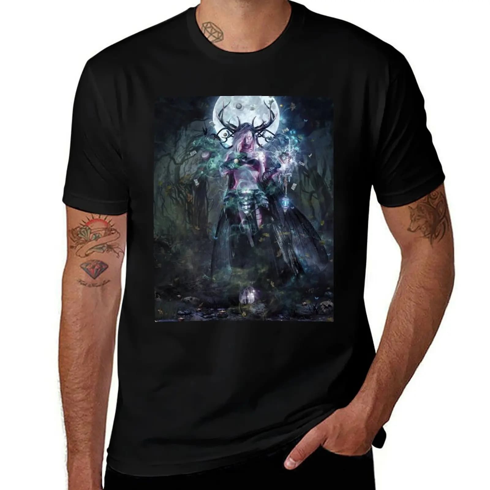 The Dreamcatcher (vertical print) T-Shirt Retro Style Print Casual Top T-Shirt