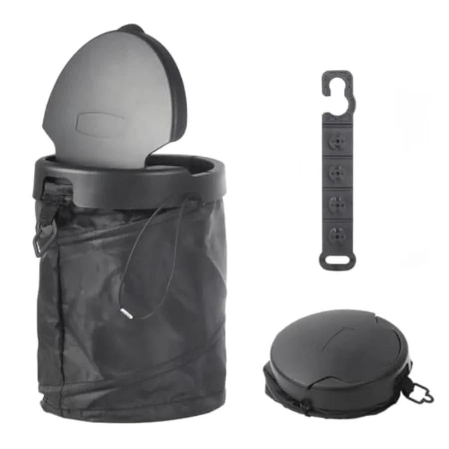 Car Trash Can, Collapsible Pop-up Trash Bin, Auto Foldable Cars Trashcan Waste Basket, Automotive Portable Car Garbage Cans wit
