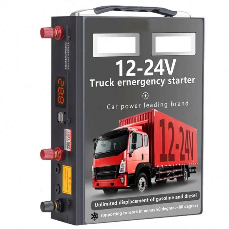 Avviatore di emergenza per camion da 12 24 Volt 42000 mAh Accumulatori e caricabatterie di riserva portatile Strumento di emergenza Batteria Booster Avviatore di emergenza per camion