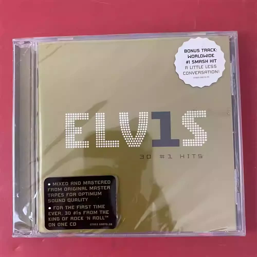 Elvis Presley Music CD Album classico di rock e pop ELV1S 30 # 1 Hits Music Record Cosplay Walkman Car Soundtracks Box Regali