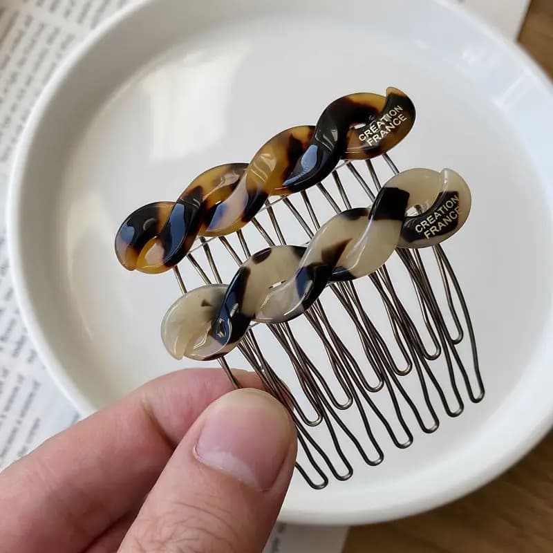 Braided Hair Combs New Fashion HairClip Side Hair Elegant Hairpins Fork Hair Accessories for Girl Head Pinzas Para El Cabello