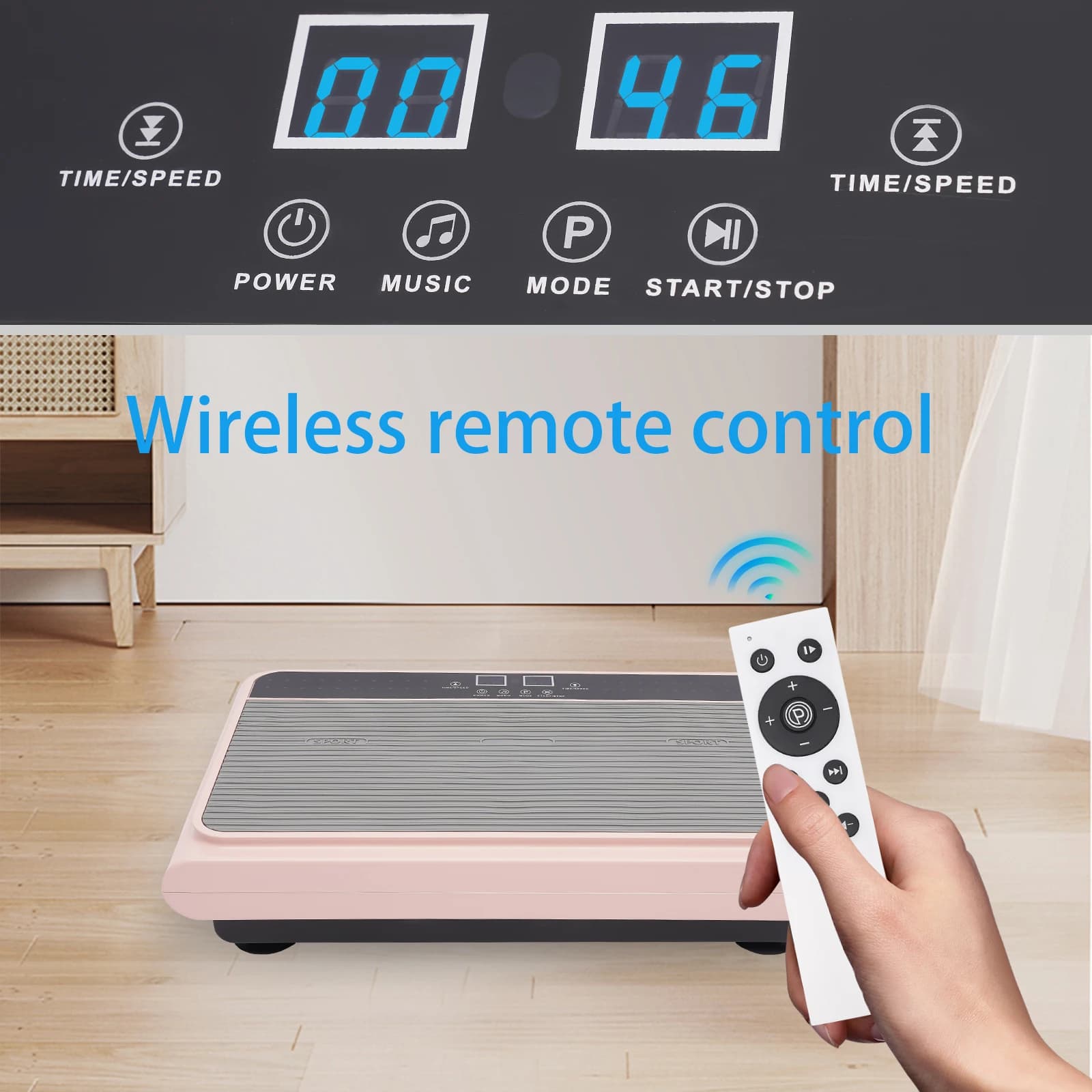 Vibration Plate Exercise Machine,Whole Body Workout Vibration Fitness Platform,Home Training Equipment for Weight Loss & Toning