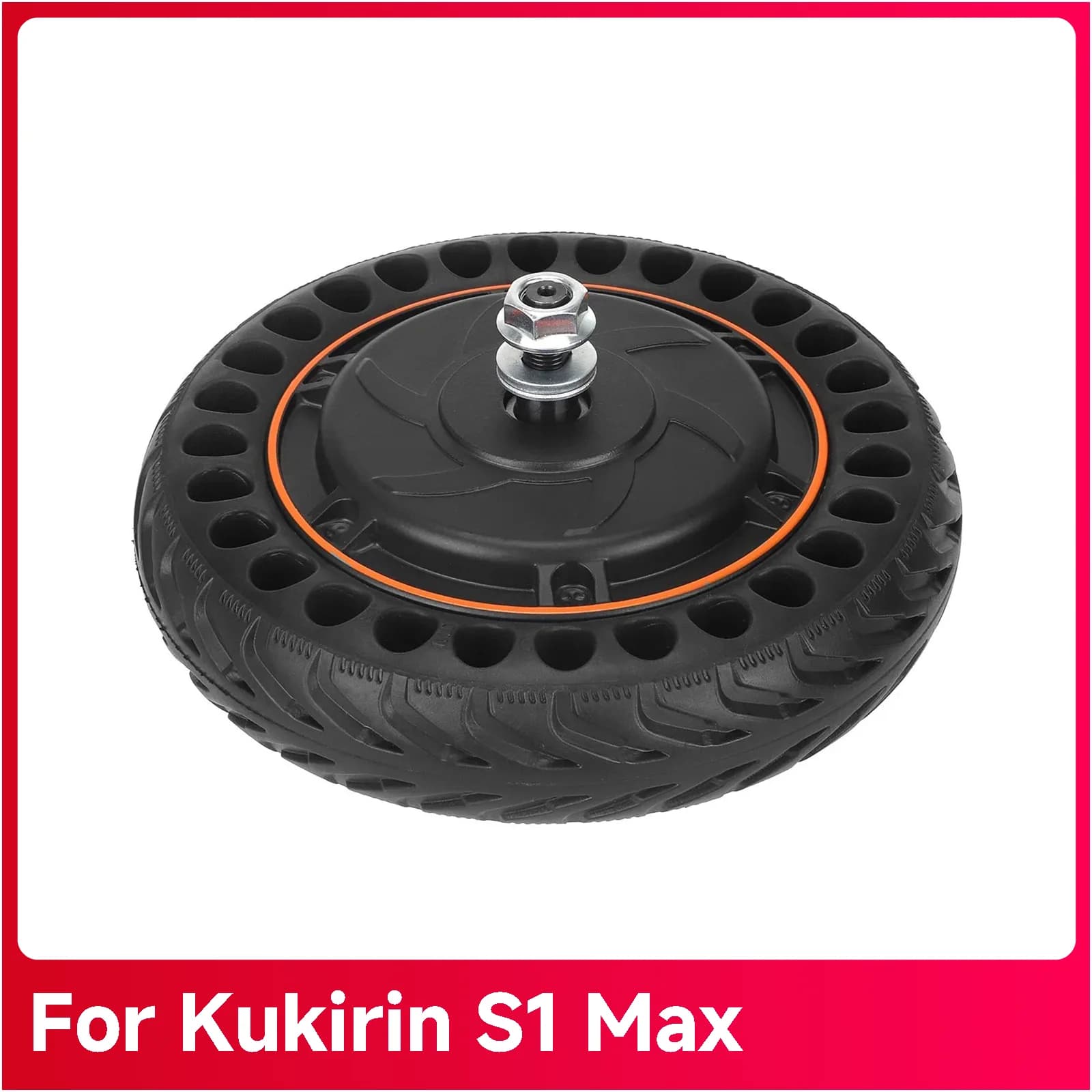 Rear Wheel Motor Engine 36V 350W With Tire For Kukirin S1 Max Electric Scooter Rear Wheel Hub Drum Brake Hub Assembly Spare Part