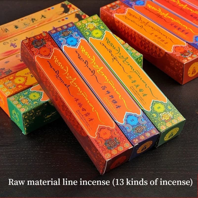 Bastoncini di incenso naturale Preghiera Manjusri Saggio Padmasambhava Dio Ricchezza Camera da letto Fatta a mano per la casa Offering Buddha Joss Stick