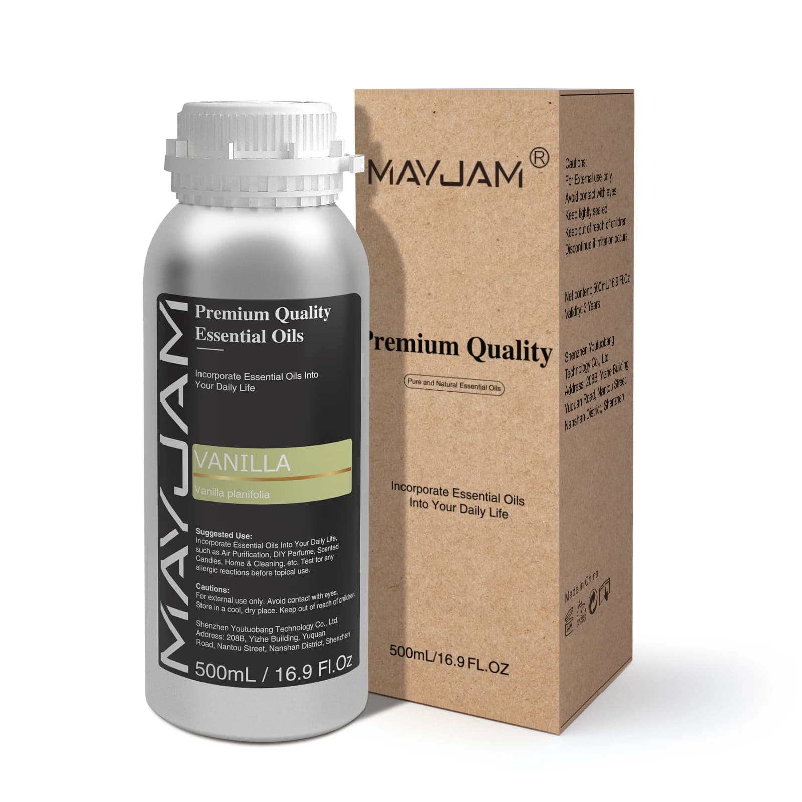 Oli essenziali da 500 ml per umidificatore aromatico Oli diffusori di vaniglia Oregano Citronella, olio da massaggio alla lavanda, rosa, bergamotto, rosmarino