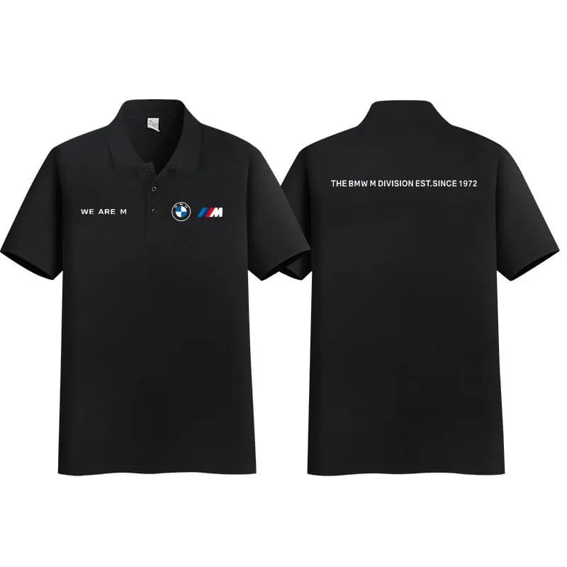 Nuova Polo BMW Racing da Uomo 2026 Estiva Casual a Maniche Corte con Colletto, Traspirante e Morbida, Stile Motorsport, Maglietta da Golf Maschile