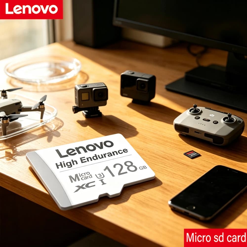 Lenovo Ultra High Speed Class 10 Micro SD Card Versatile TF/SD Card Memory Expansion 32GB/64GB/256GB/512GB