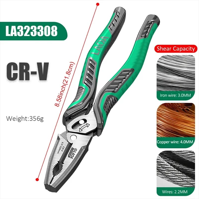 LAOA Cable Brakes 8.5 inch Professional Double Shaft Eccentric Electricity Grips to Save Manpower CR-V Hand Tools for Home Use