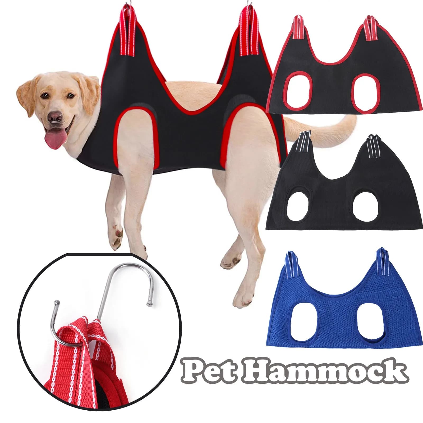 Amaca per animali domestici Riparazione Supporto ausiliario per unghie Borsa di ritenuta per toelettatura per cani e gatti con 2 ganci Supporto per pulizia per toelettatura gatti