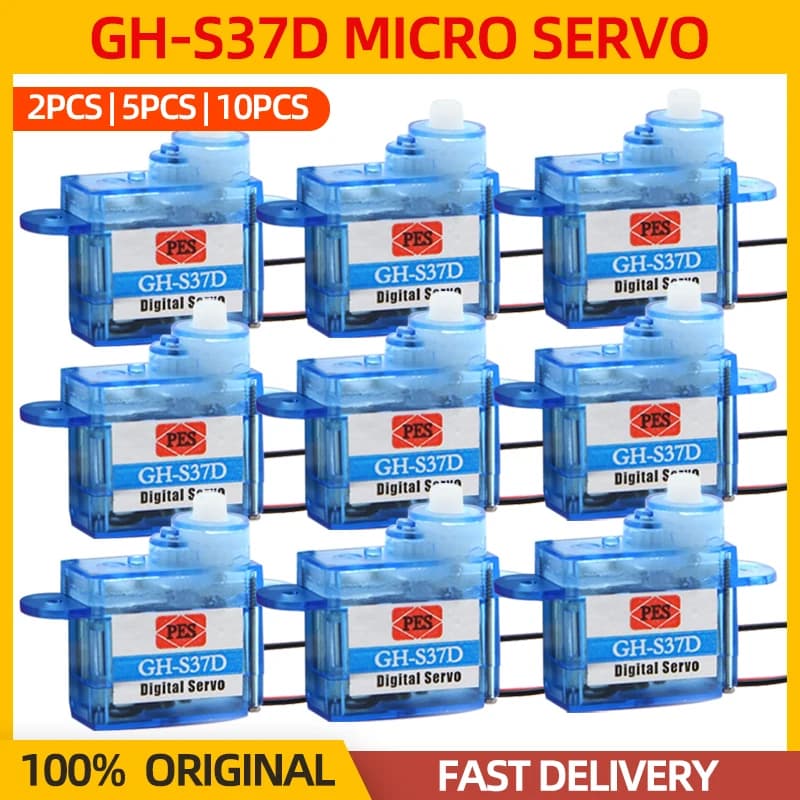 2/5/10PCS PES GH-S37D Servo Motor Digital 3.7g Mini Micro Servo For RC Air Helicopter Truck Auto Robot