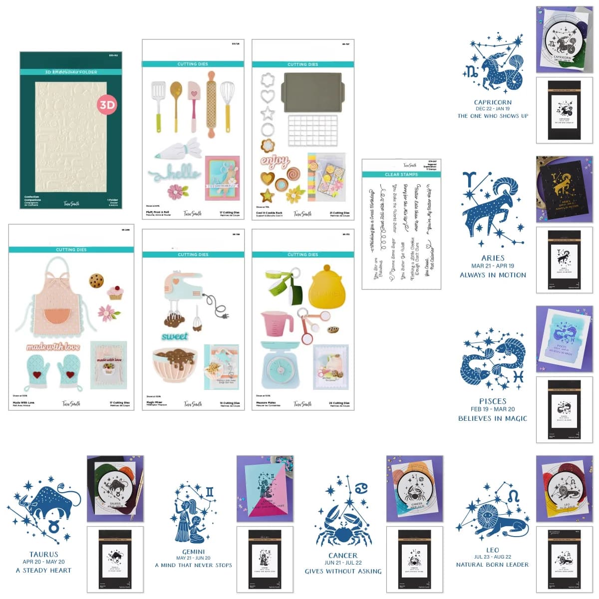 New Set of Metal Stamps for Scrapbooking Theme Constellations, with Fine Print and Transparent Stamps, for DIY Scrapbook - February 2026