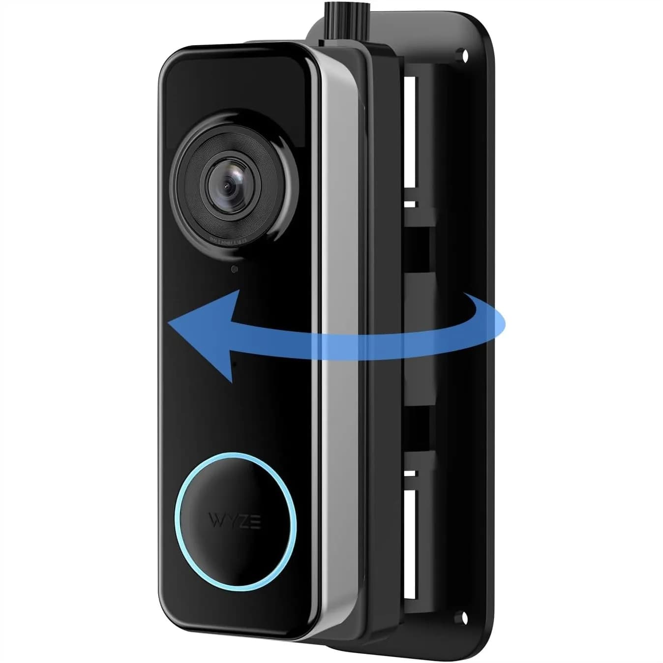 Supporto regolabile per campanello per videocitofono a batteria Wyze e V2 cablato, 35-145 ° Staffa a cuneo, regolabile sinistra/destra senza foratura per