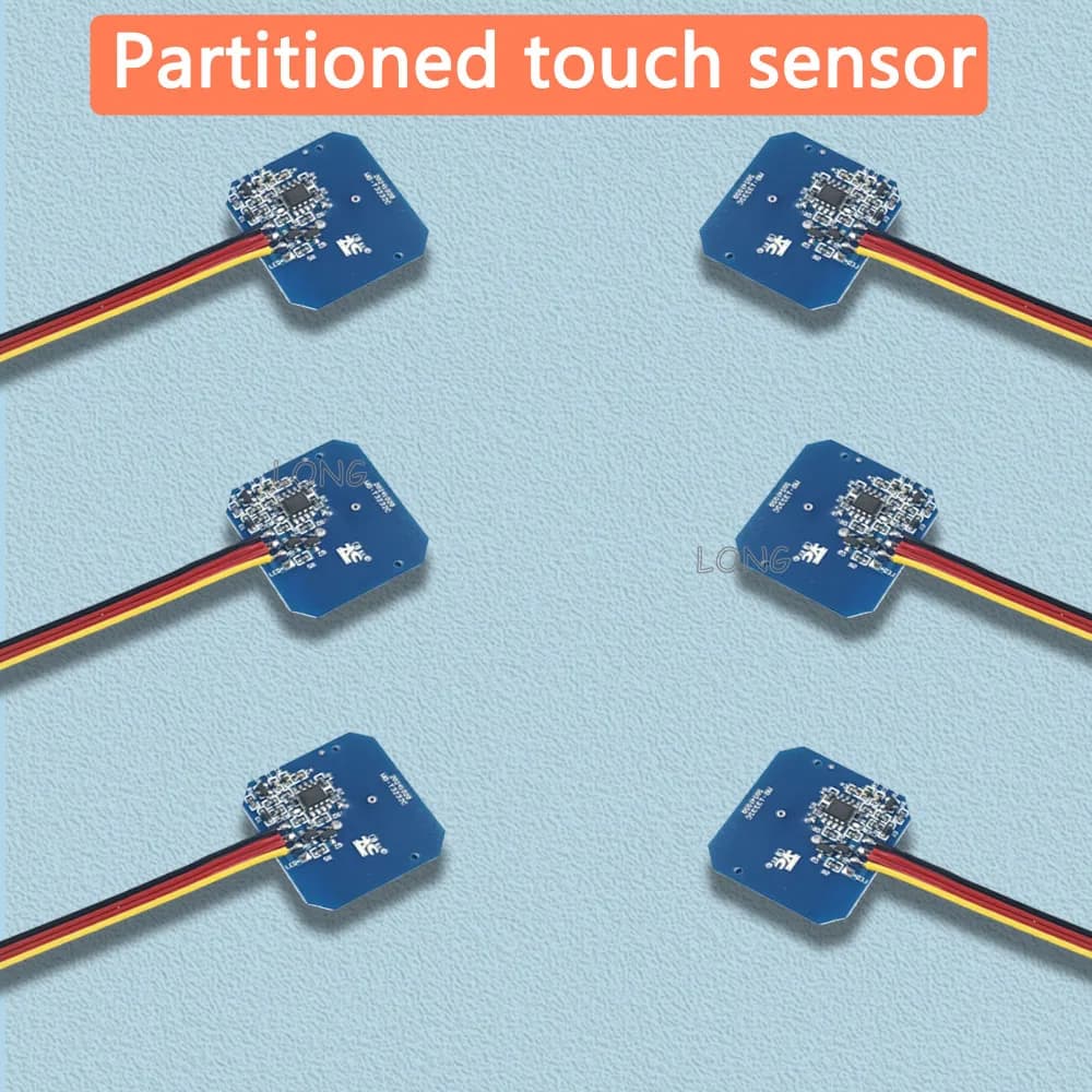 Parted and drill-free tactile sensor - Multifunction wood penetration switch, DC5-24V for wooden furniture, wardrobe cabinet,