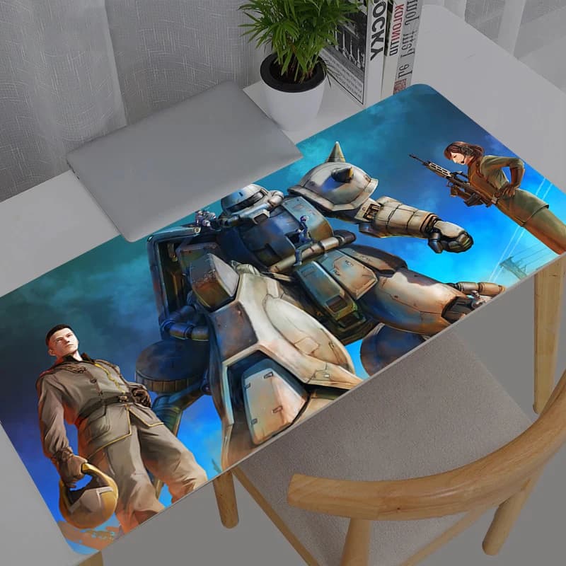 Tappetino per mouse grande Gamer Mobile Suit Gundam anime, tappetino da scrivania moderno per computer, tastiera, laptop, tappeto XXL, mousepad da gaming
