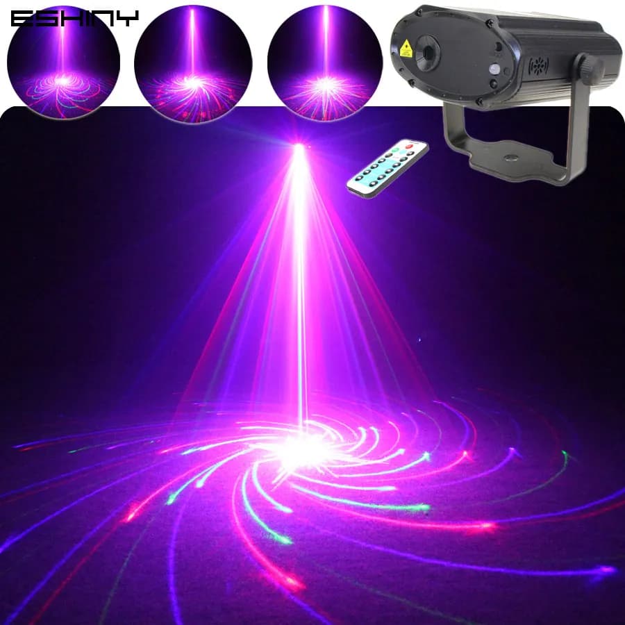 ESHINY RG RGB Laser 8/12/32 modelli proiettore DJ ambiente Light Dance Party Christmas Stage Lighting lampada da discoteca Show Z20D2