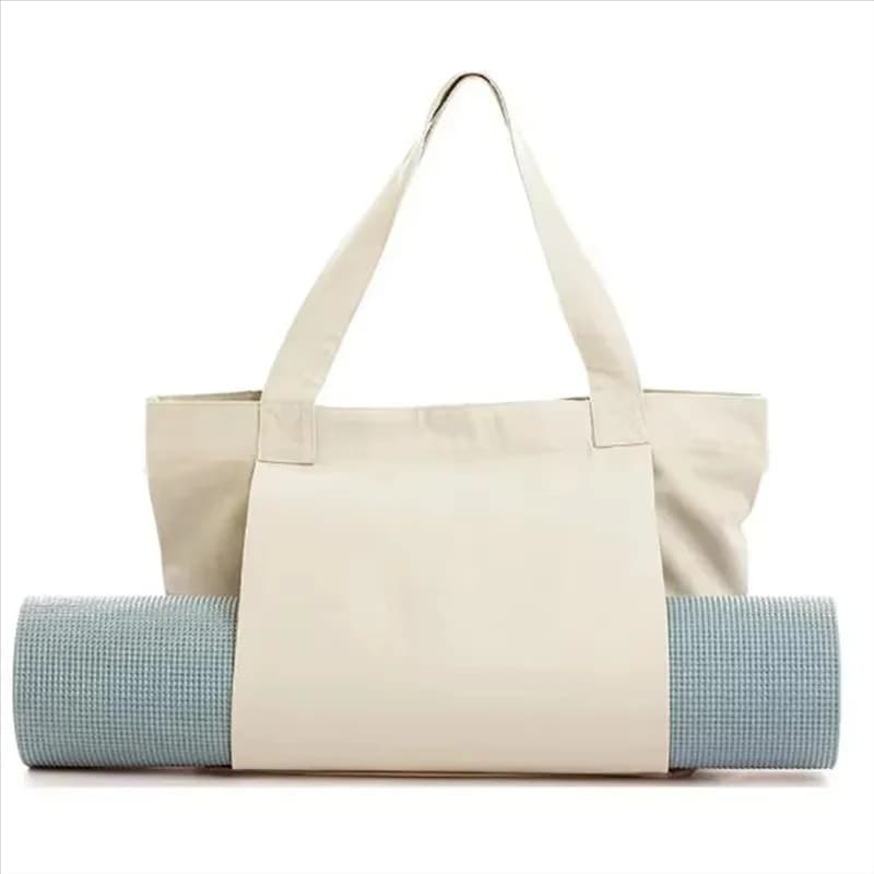 BHTS-Canvas Handbag For Women Large Capacity For Yoga Storage Bag Portable Multifunctional Shoulder Bag