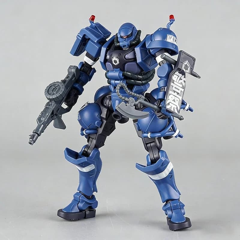 Gquuuuuux Military Police Zaku HG 1/144 Kit Modello da Assemblare Action Figure Giocattolo Puzzle per Ragazzi Ornamento da Scrivania da Collezione Bambola Regalo
