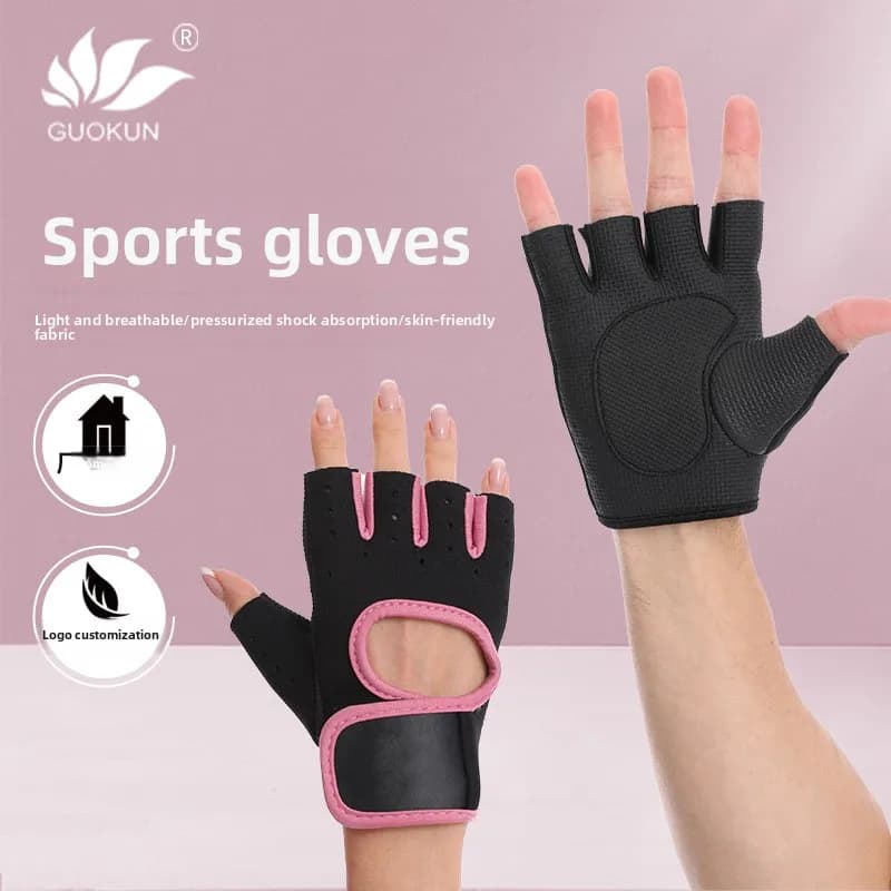 Fitness, anti-slip, breathable cycling, weight lifting, iron rolling, damper, hand palm, sports gloves