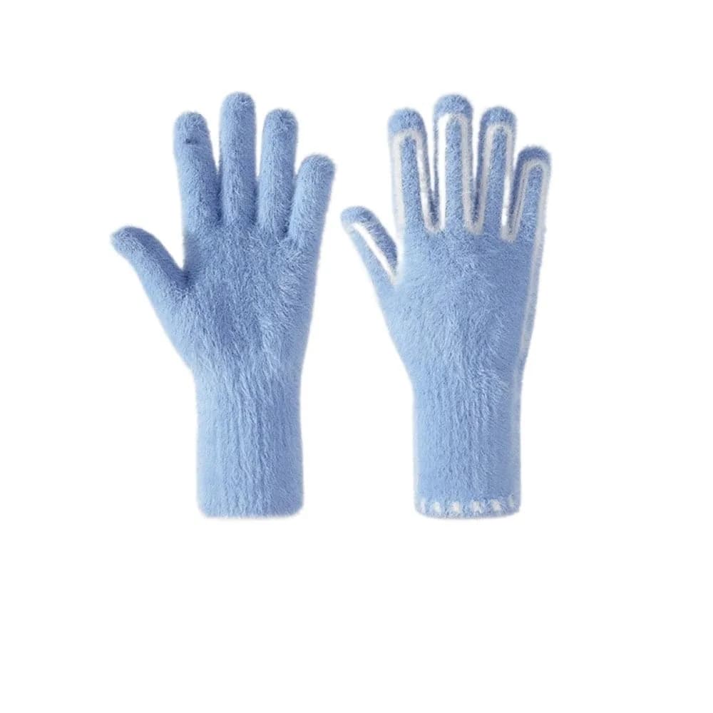 Guanti invernali antivento alla moda Guanti caldi color caramello Guanti resistenti al freddo ispessiti