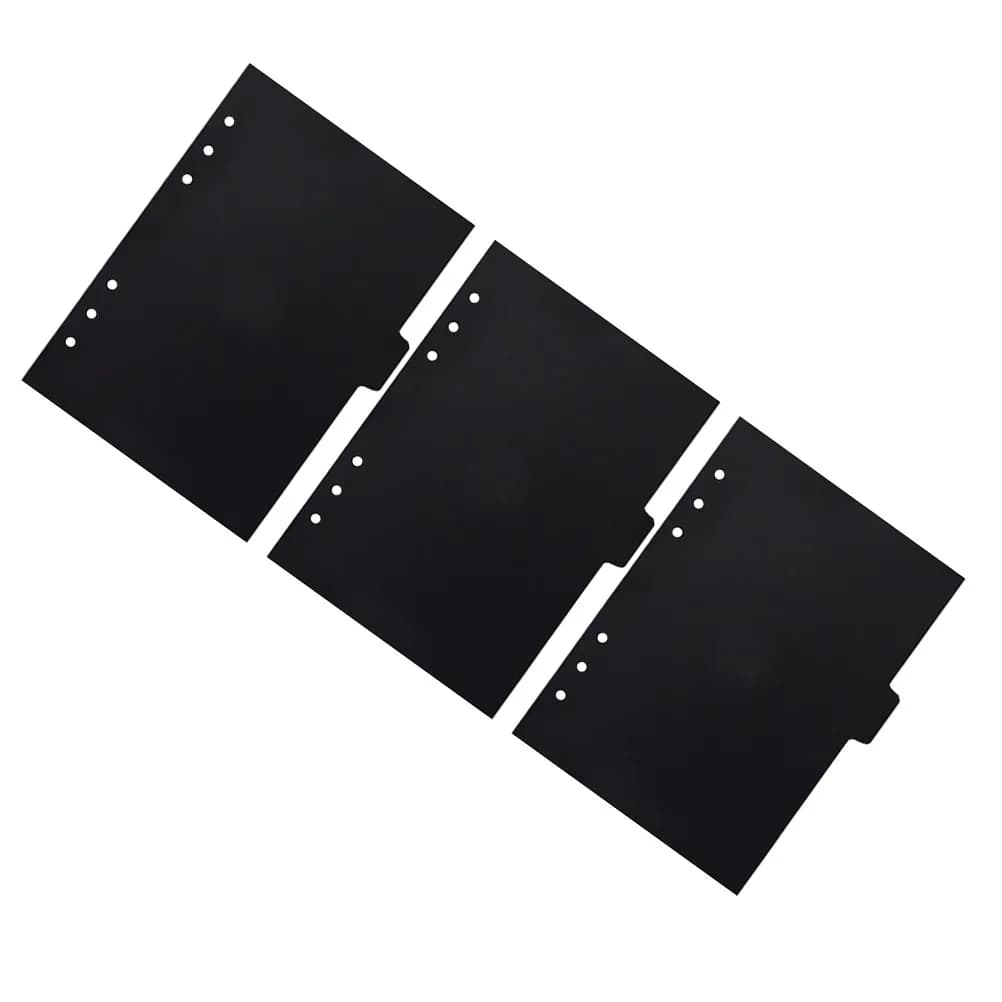3 Set di Divisori per Raccoglitori A5, Ricariche per Quaderni a 6 Fori, Inserti Ricaricabili per Planner, Divisori di Ricambio in Carta, Blocco Note a Fogli Mobili