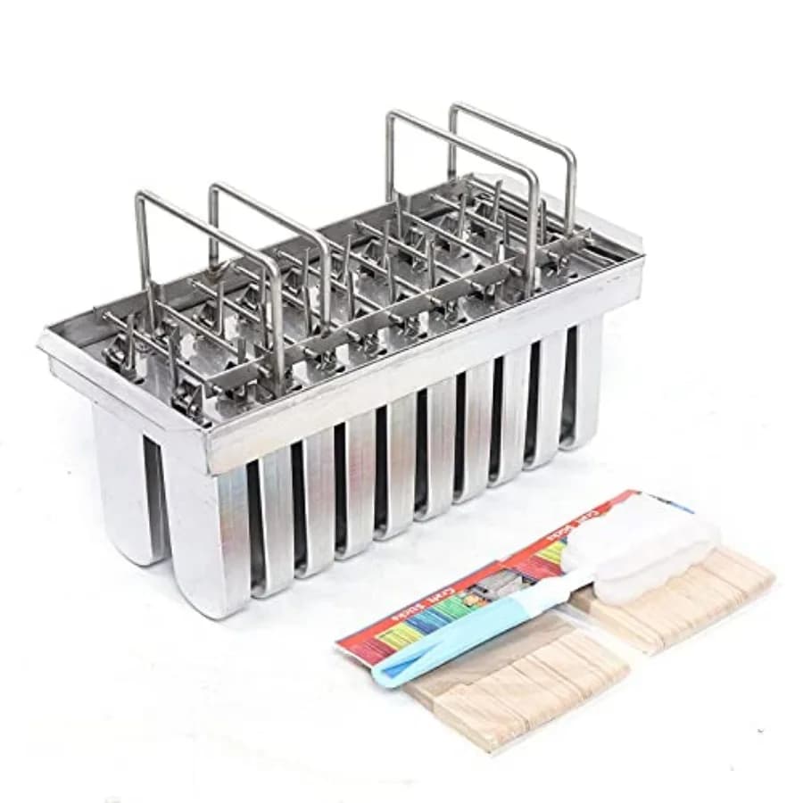 Stainless Steel Ice Lolly Molds 20/30PCS Ice Pop Makers, 20PCS x 108g Capacity Each Large Capacity Ice pop Models for Homemade
