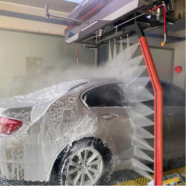 Macchina per Lavaggio Auto Elettrica Senza Contatto con Ventola di Asciugatura, Design Senza Manutenzione, Acciaio Inossidabile, 1500W